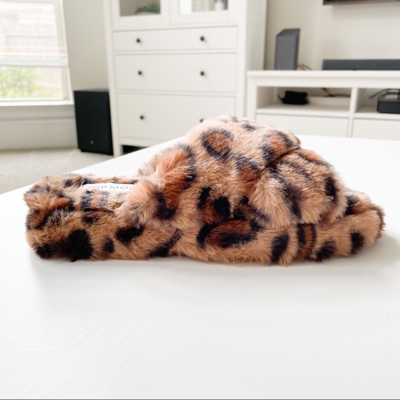 Top Moda Leopard Slippers Ben-25 - Picture 2 of 8
